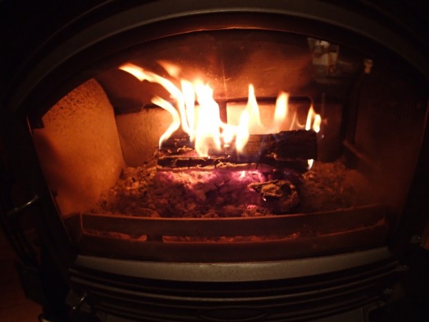 温かい暖炉