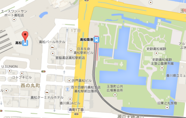 高松駅周辺マップ